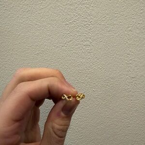 PANDORA Gold Knot Stud Earrings